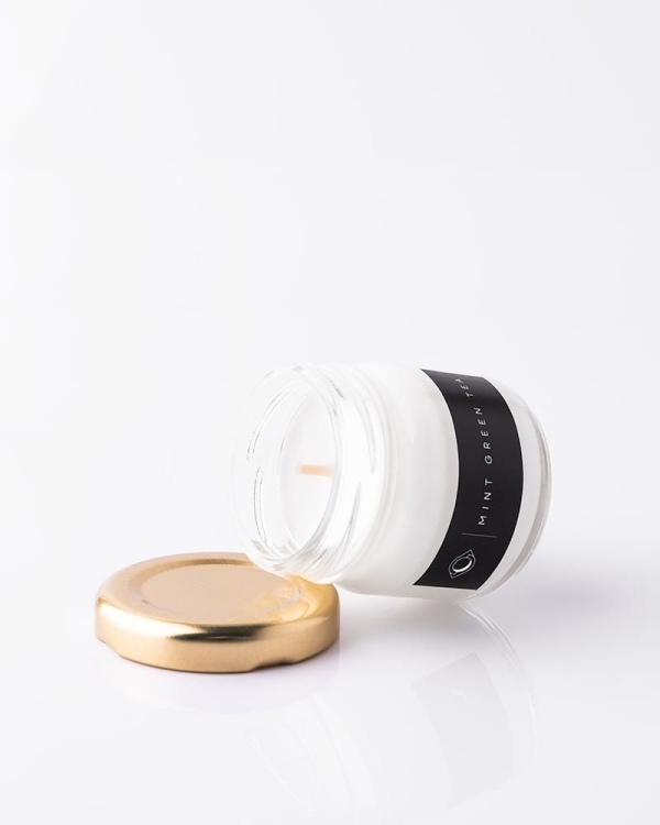 naturalna świeca sojowa miętowa mint green tea 40ml